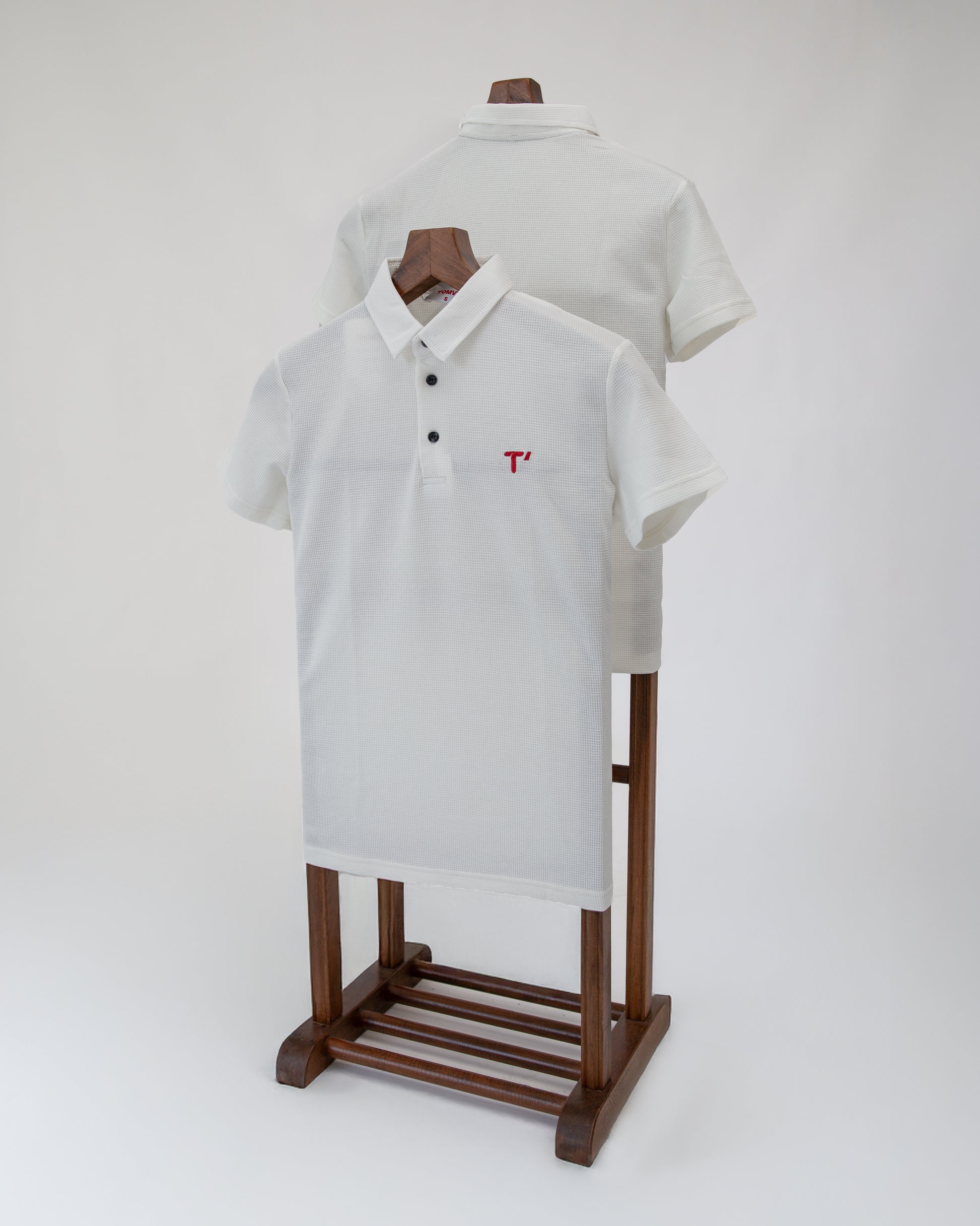 T’omves Beyaz Polo Yaka T-Shirt