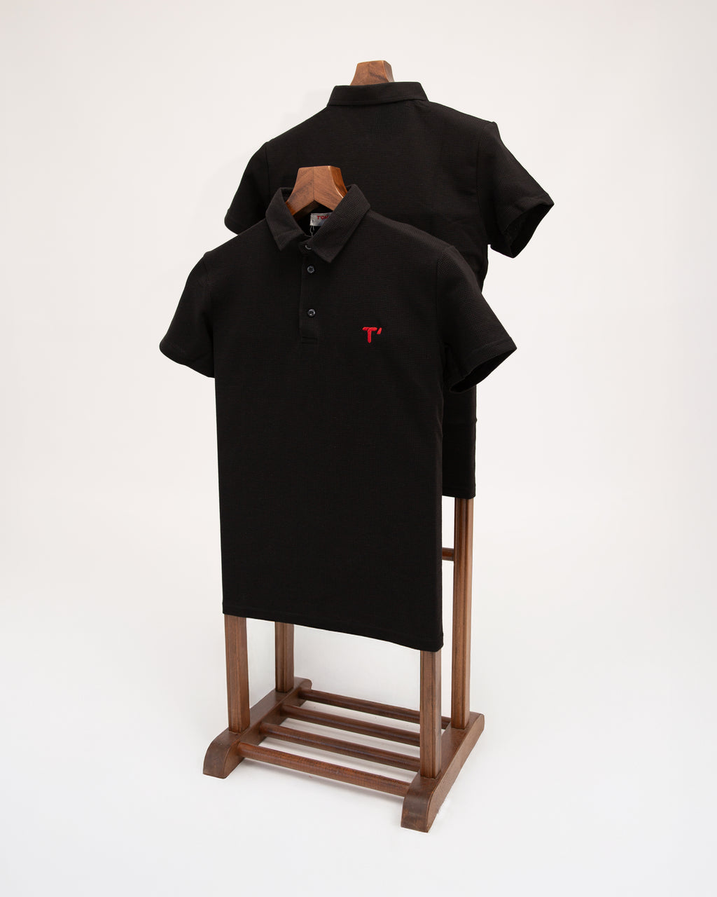 T’omves Siyah Polo Yaka T-Shirt