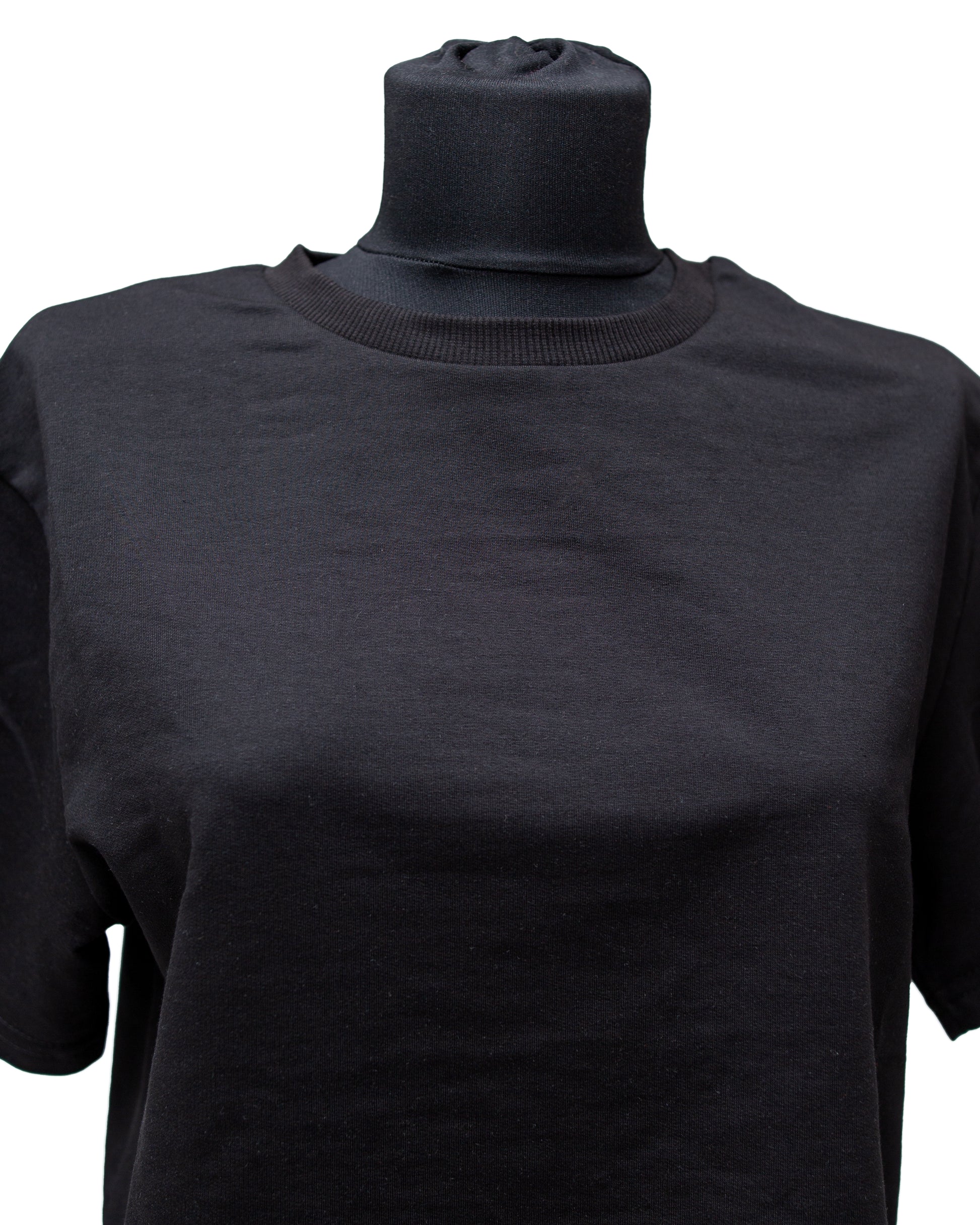 T’OMVES Siyah Oversize Crop T-Shirt